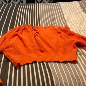 Off shoulder sweater